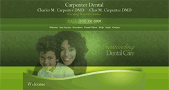 Desktop Screenshot of carpenterdental.com