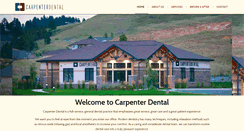 Desktop Screenshot of carpenterdental.net