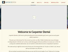 Tablet Screenshot of carpenterdental.net